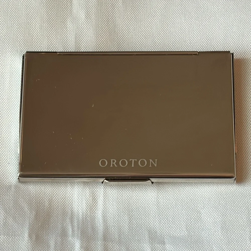 Oroton Card Holder Purple / Silver GUC